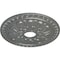 Ekena Millwork Warsaw Ceiling Medallion (Fits Canopies up to 3 1/2"), 18"OD x 3 1/2"ID x 1 3/8"P, Silver CM18WASLS - alternate 4